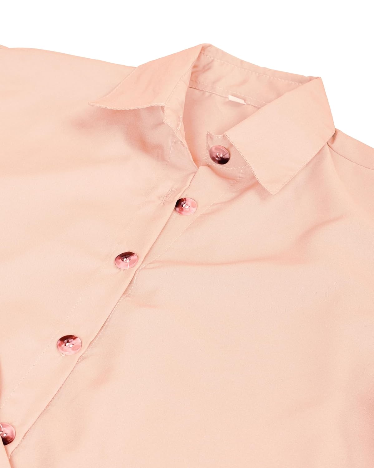 harshiv Enterprise Women's Crepe Casual Balloon Sleeve Shirt | Stylish Lightweight Top for Office, Travel Comfortable, Breathable, Easy to Care Fabric
