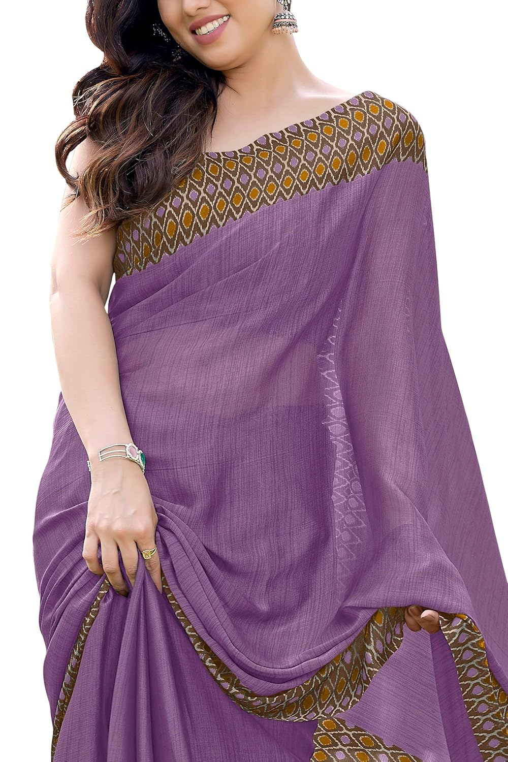 Printed Women's Saree with Blouse Piece