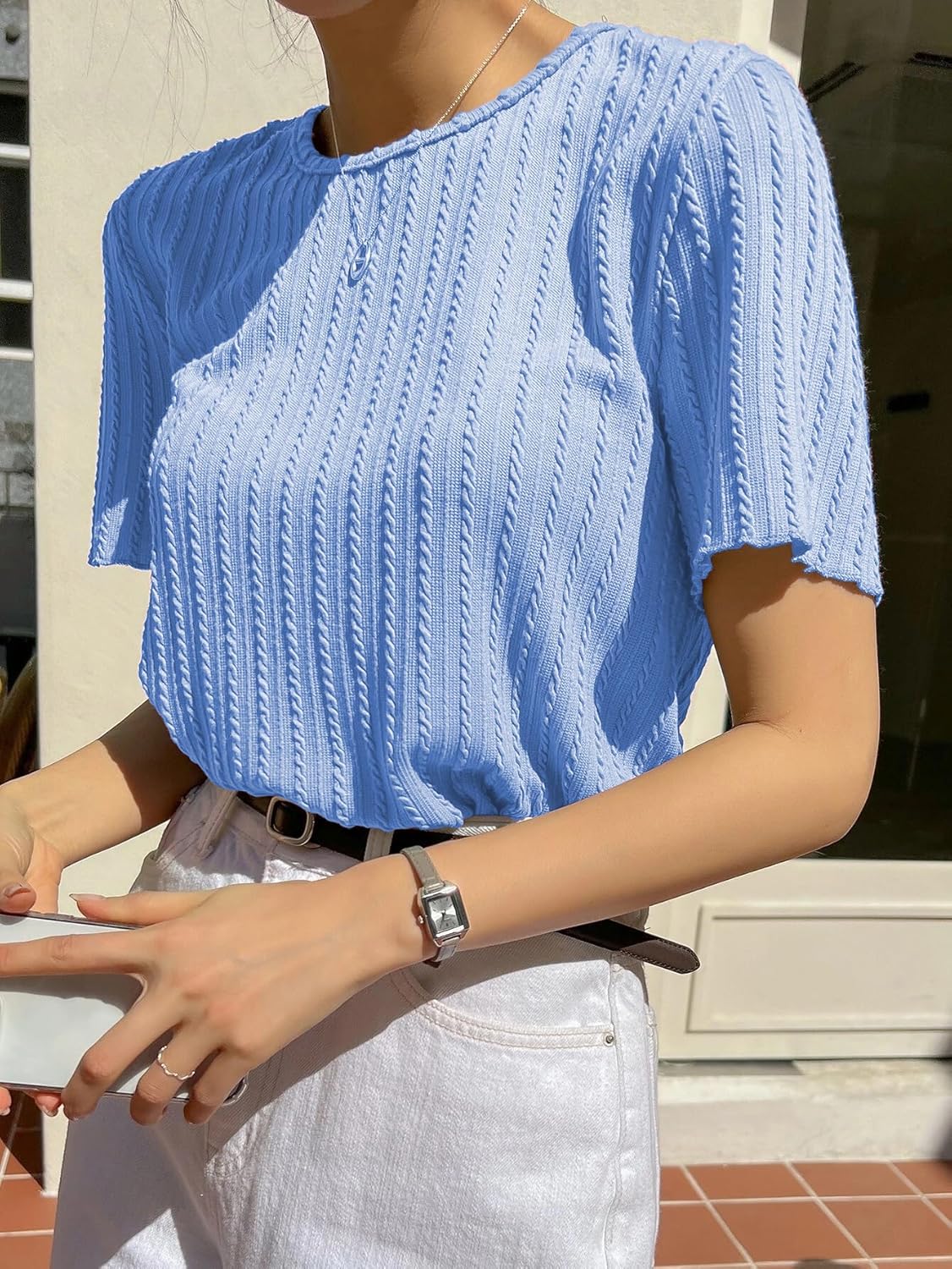 GRECIILOOKS Women’s Fashion Tops – Crop Top, Loose Fit Oversized Shirts & Stylish Korean Tank Tops for Summer Wear (Available in Plus Size and Combo Pack of 2)