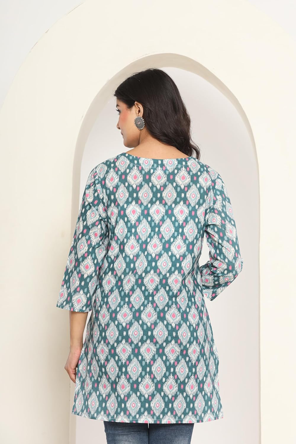 COTTBELLE Women's Wear Printed Cotton Short Kurta