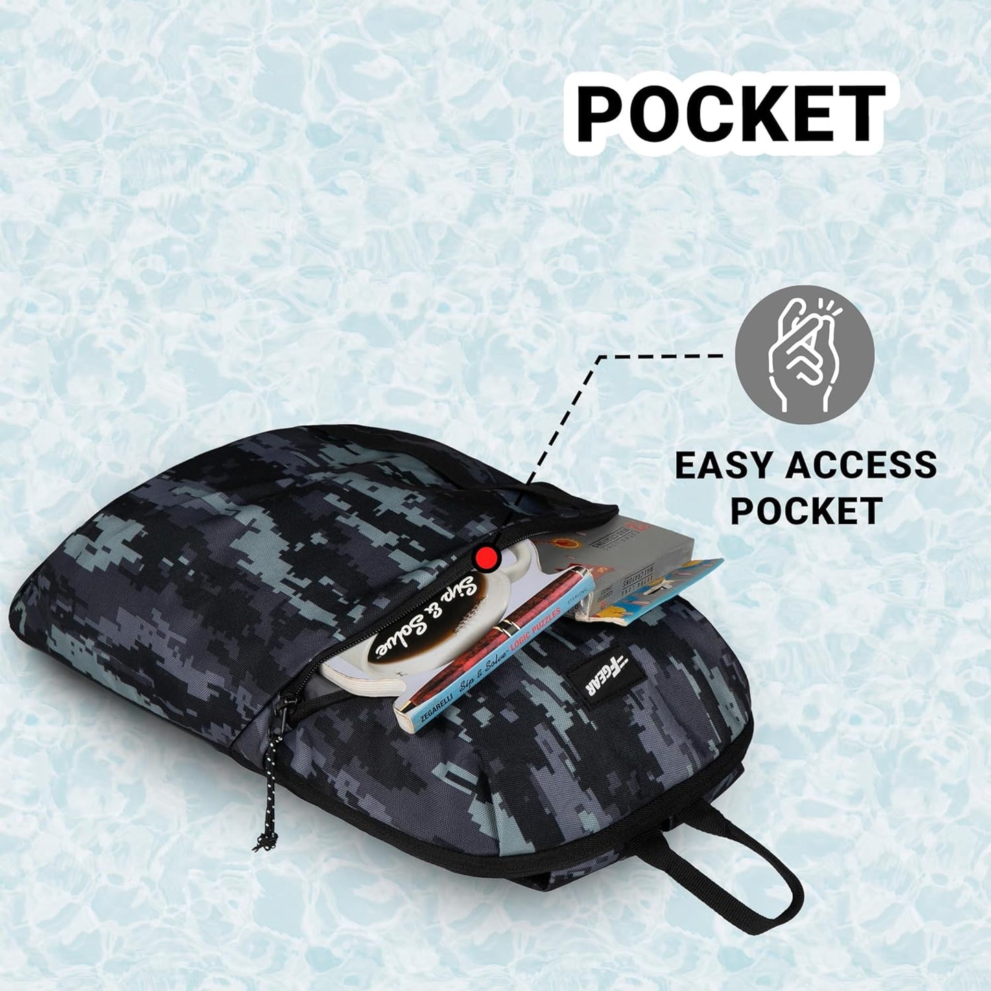 F Gear Ritz 6L Mini Backpack/Trendy Stylish Bag - alphahostel.in