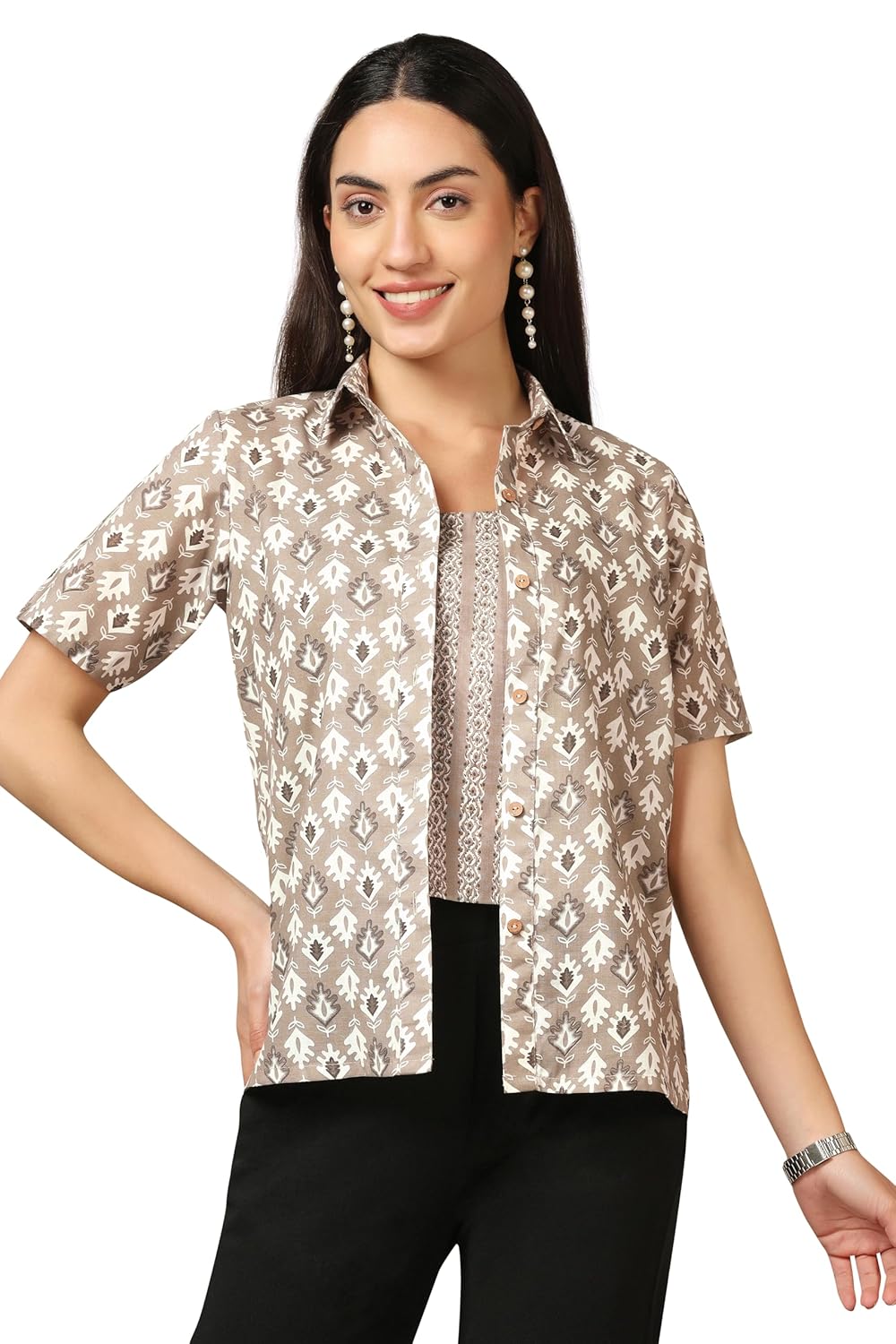 Fashion Dream Women’s Regular Fit Shirt with Inner