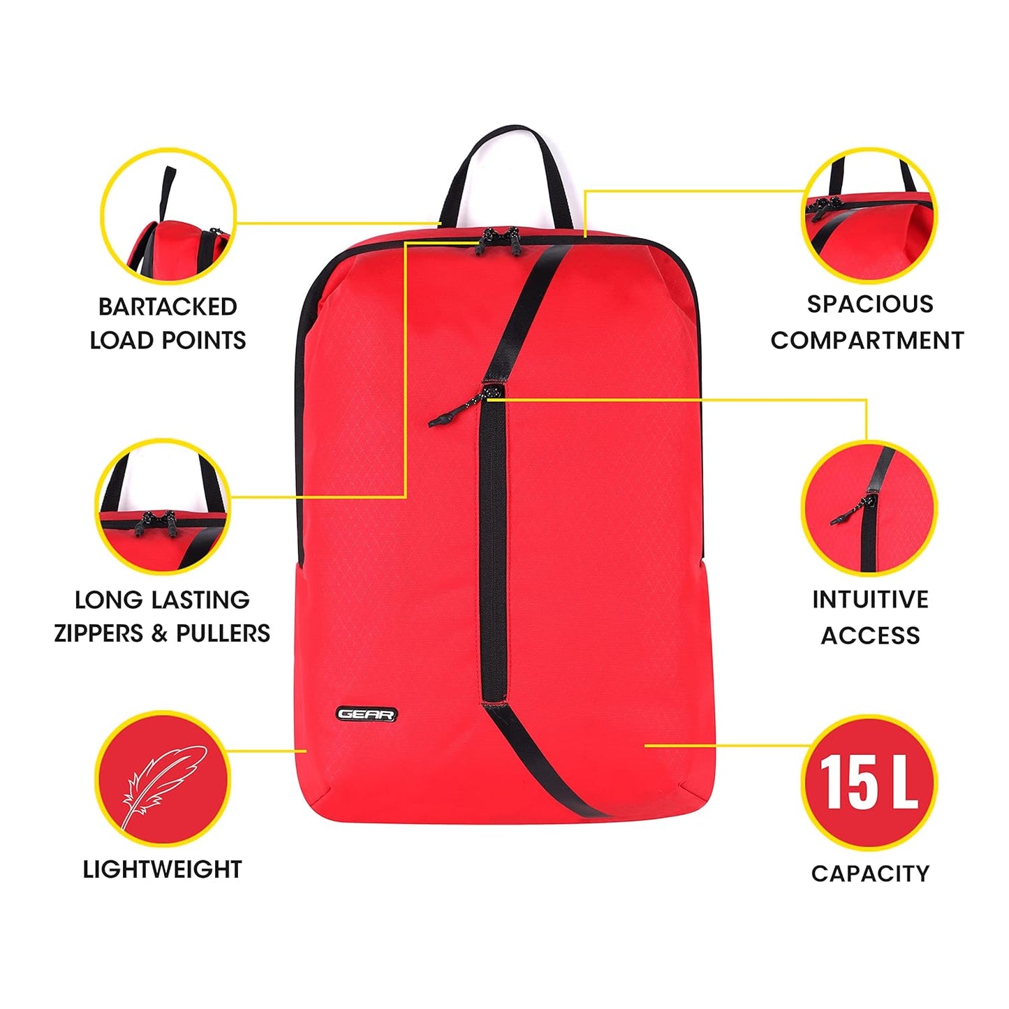 Gear Lite 15L Small Water Resistant Casual