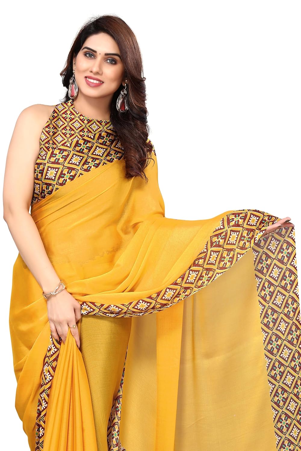Printed Women's Saree with Blouse Piece