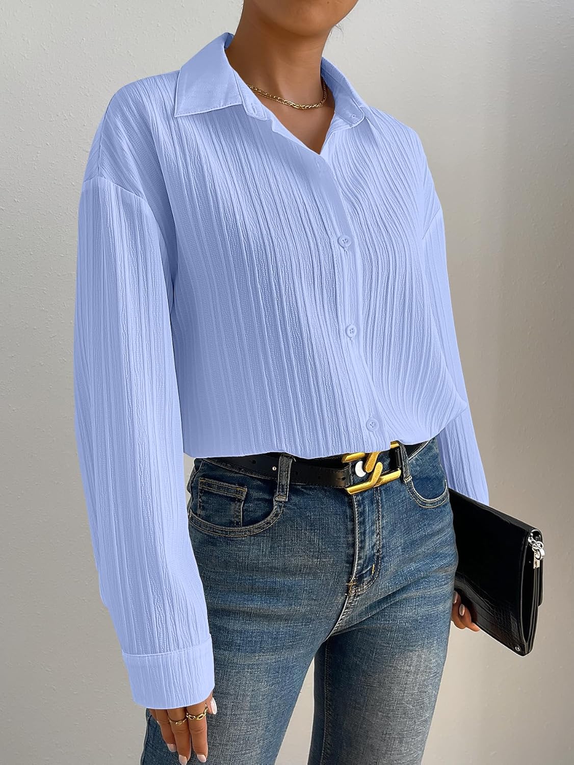 GRECIILOOKS Shirt for Women | Women Shirt | Long Shirt for Women | Shirt Tops for Women | Oversized Shirt for Women