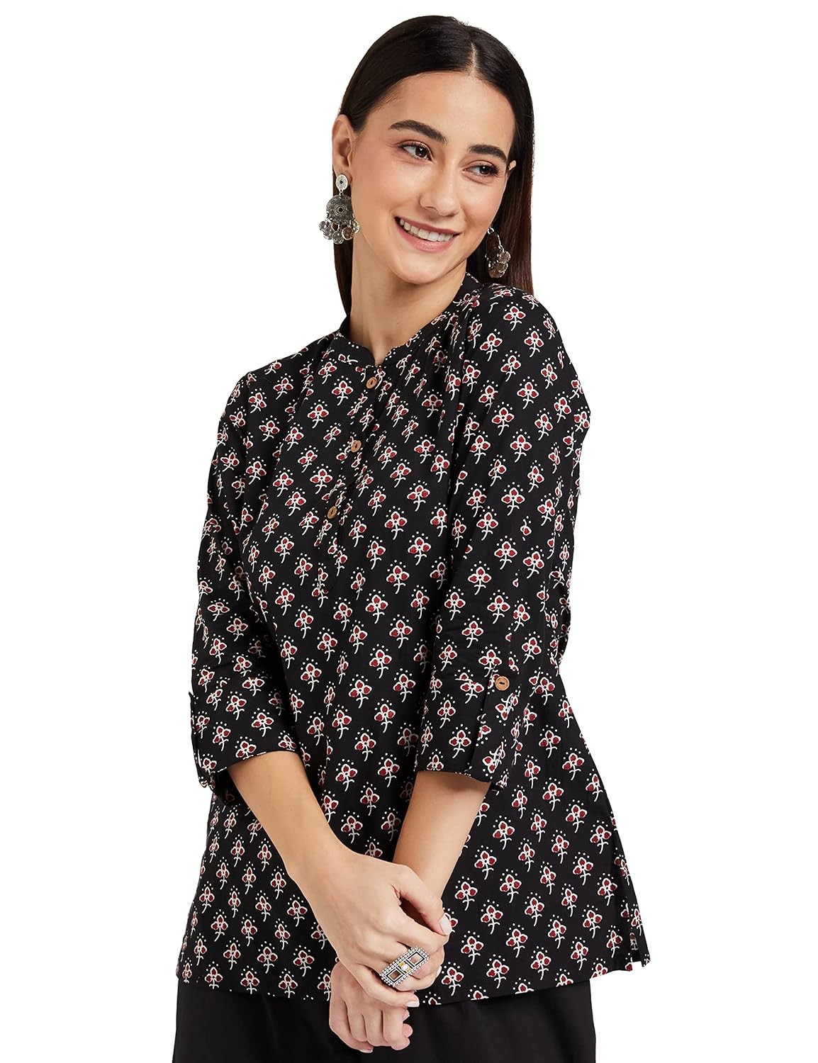 Myx Women's Cotton Regular Fit Casual Kurti