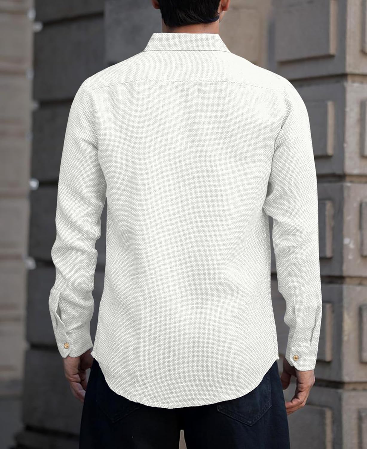 Men's Solid Linen Cotton Shirt | Casual | Plain