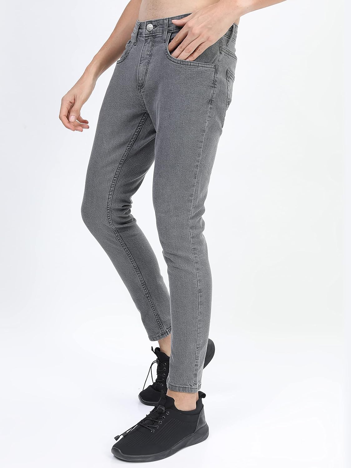 KETCH Men's Skinny Fit Mid Rise Jeans (Stretchable)