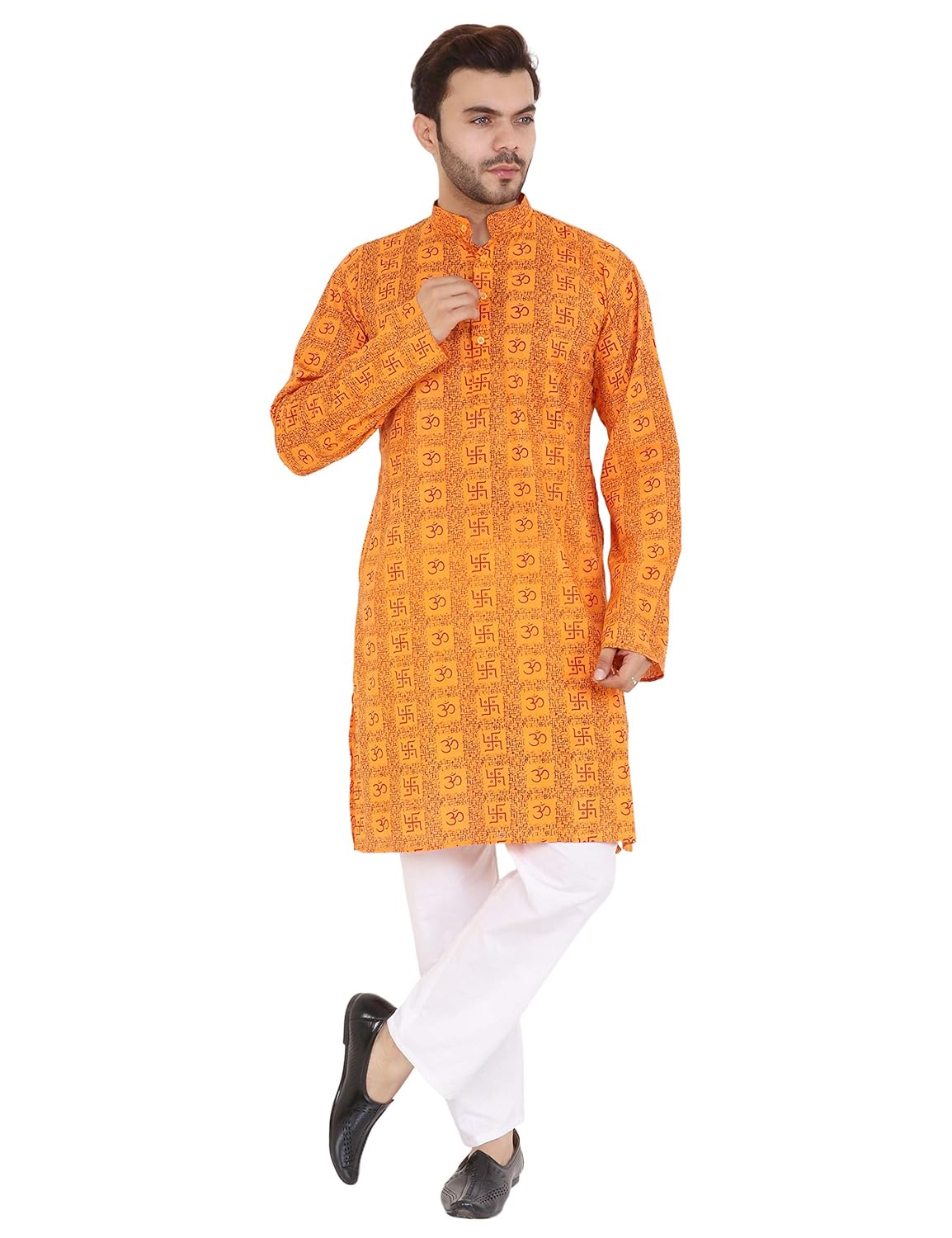 LATEST CHIKAN Men's Cotton Regular Kurta