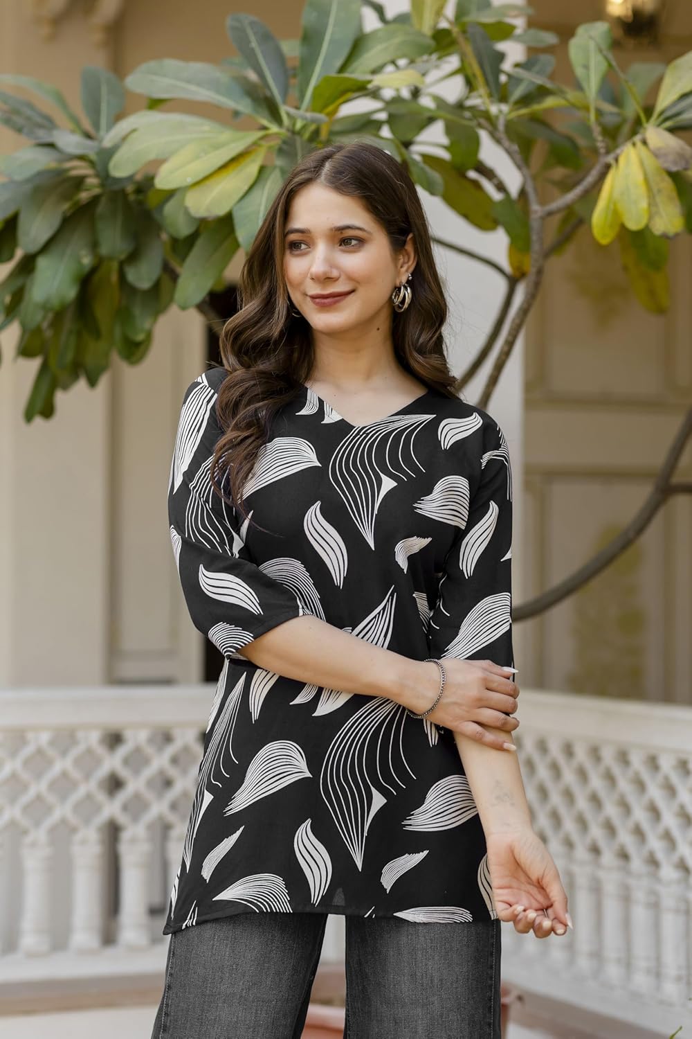 PURSHOTTAM WALA Women Floral Printed Rayon