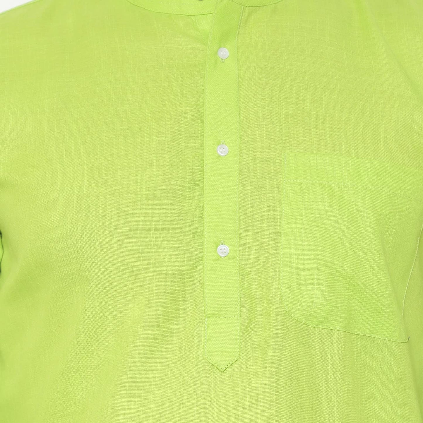 LATEST CHIKAN Men's Cotton Blend Solid Long Kurta