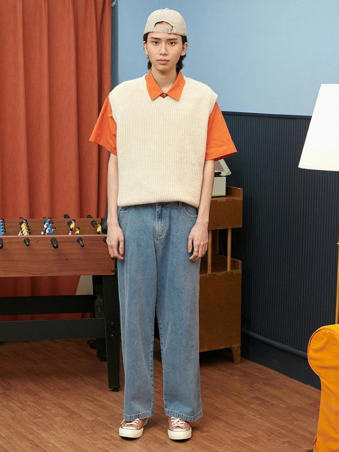 KOTTY Men's Solid Straight Fit/Skinny Fit/Relaxed Fit