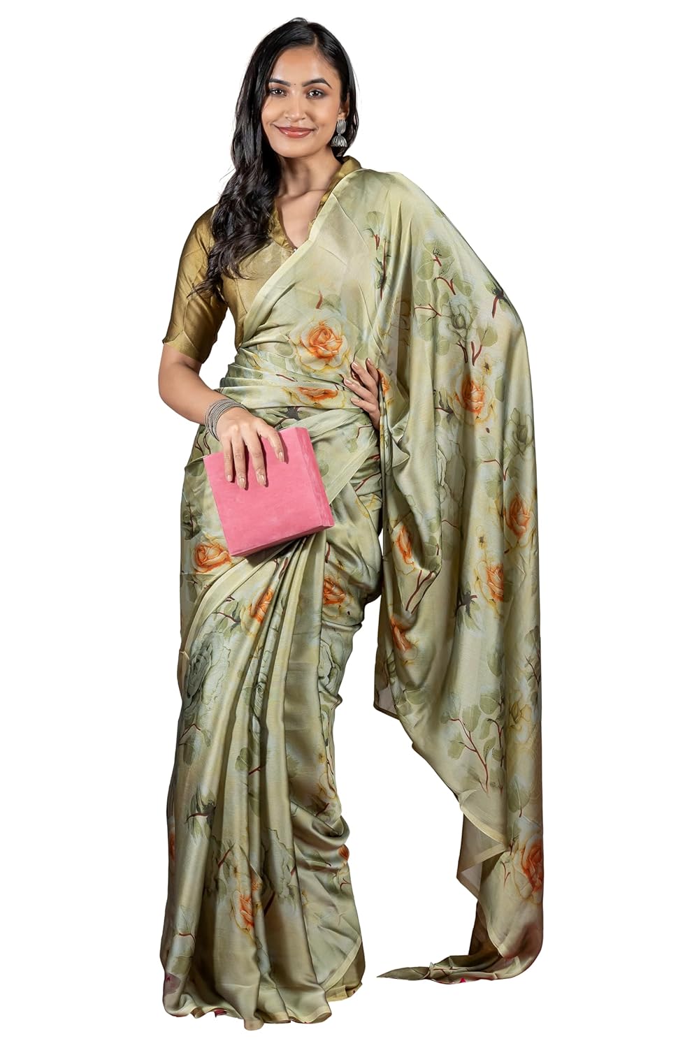 Women's Stylish Saree with Blouse Piece