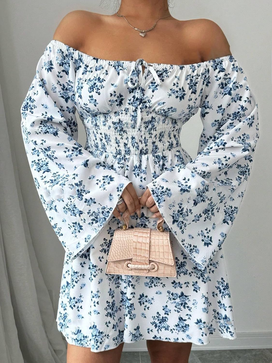 KATECLO Stylish Korean Off-Shoulder Frocks for Women & Girls | Western Mini & Midi Dresses | Aesthetic Casual & Formal Outfits