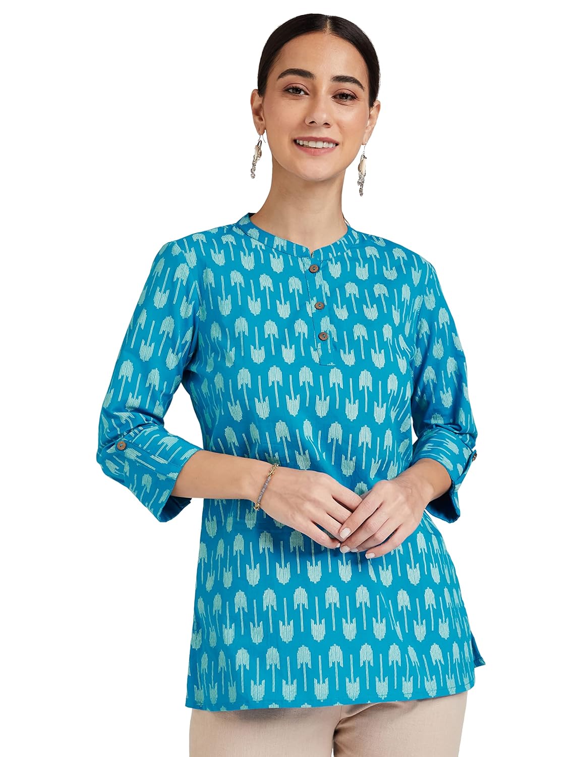 Myx Women's Cotton Regular Fit Casual Kurti