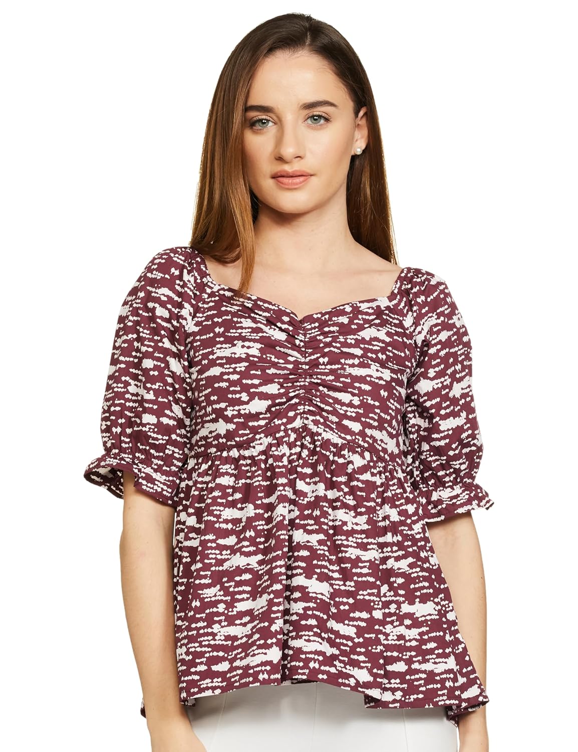 Symbol Women's Cotton Puff Sleeves