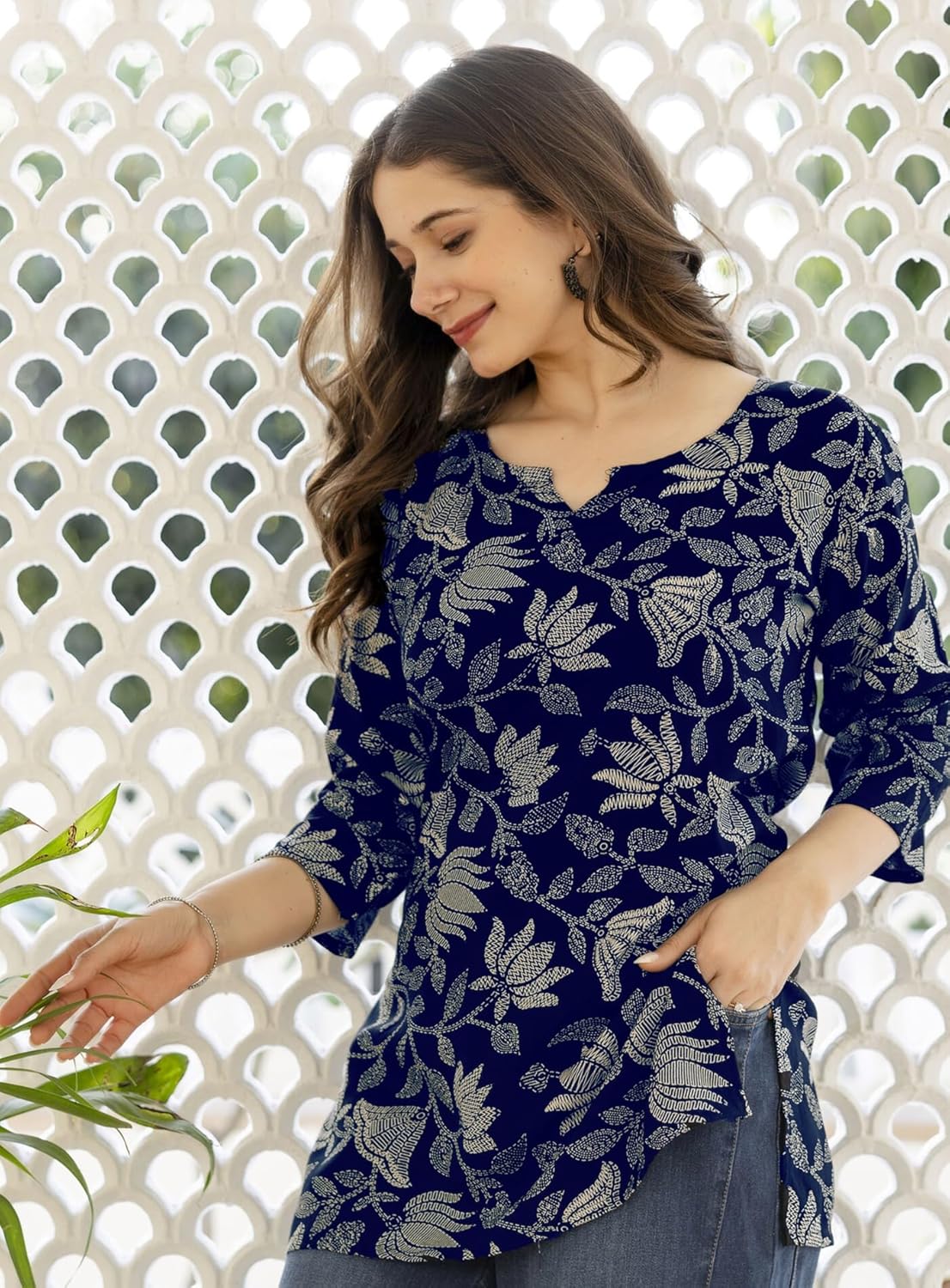 PURSHOTTAM WALA Women Floral Printed Rayon