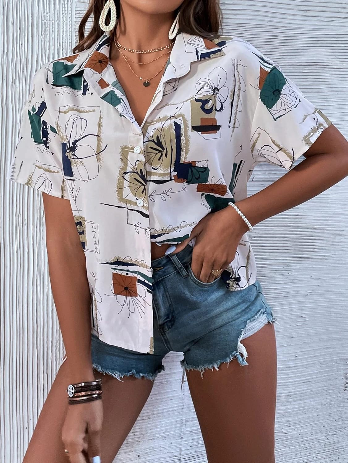 DHRUVI TRENDZ Oversized Shirt for Women