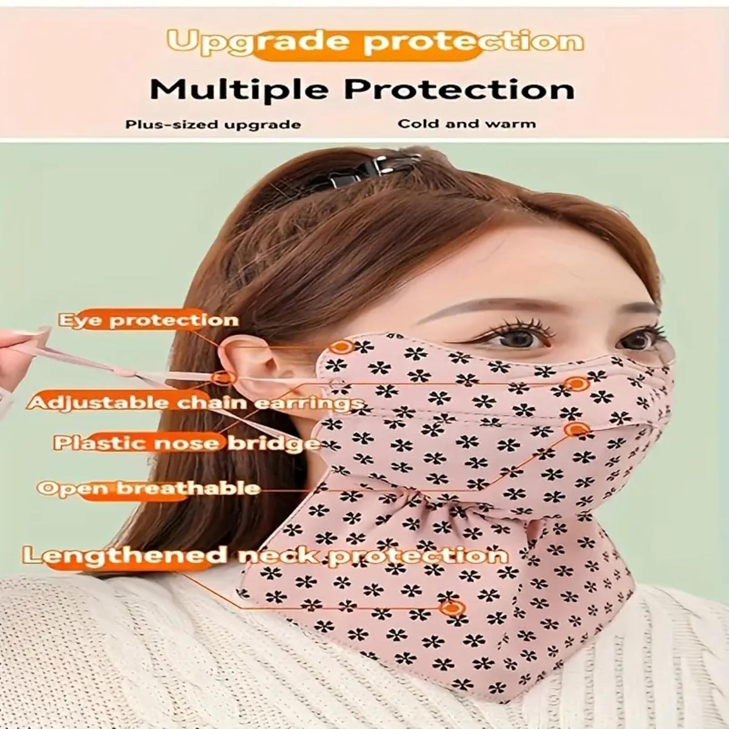 X-LENT Face mask, UV protection Face Mask