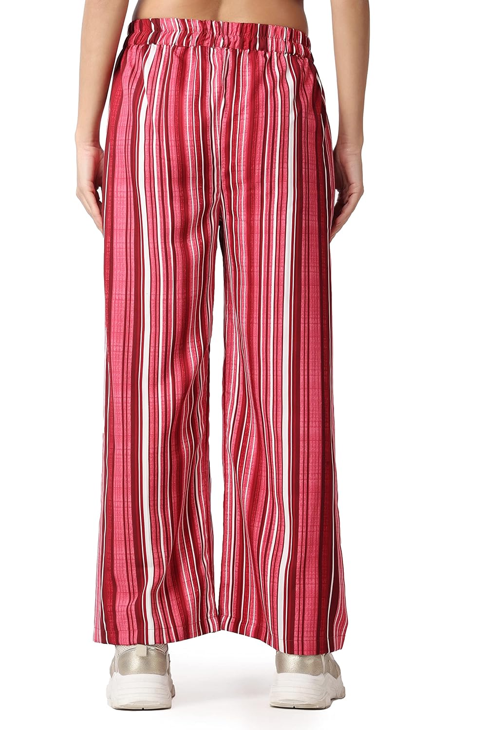 POPWINGS Casual Floral Printed Loose Fit Trousers