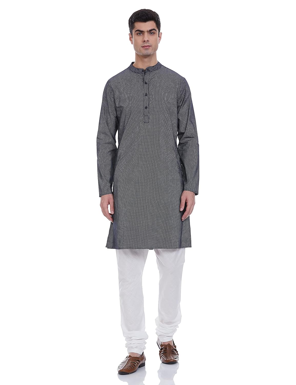 Symbol Men's Cotton Printed Long Kurta