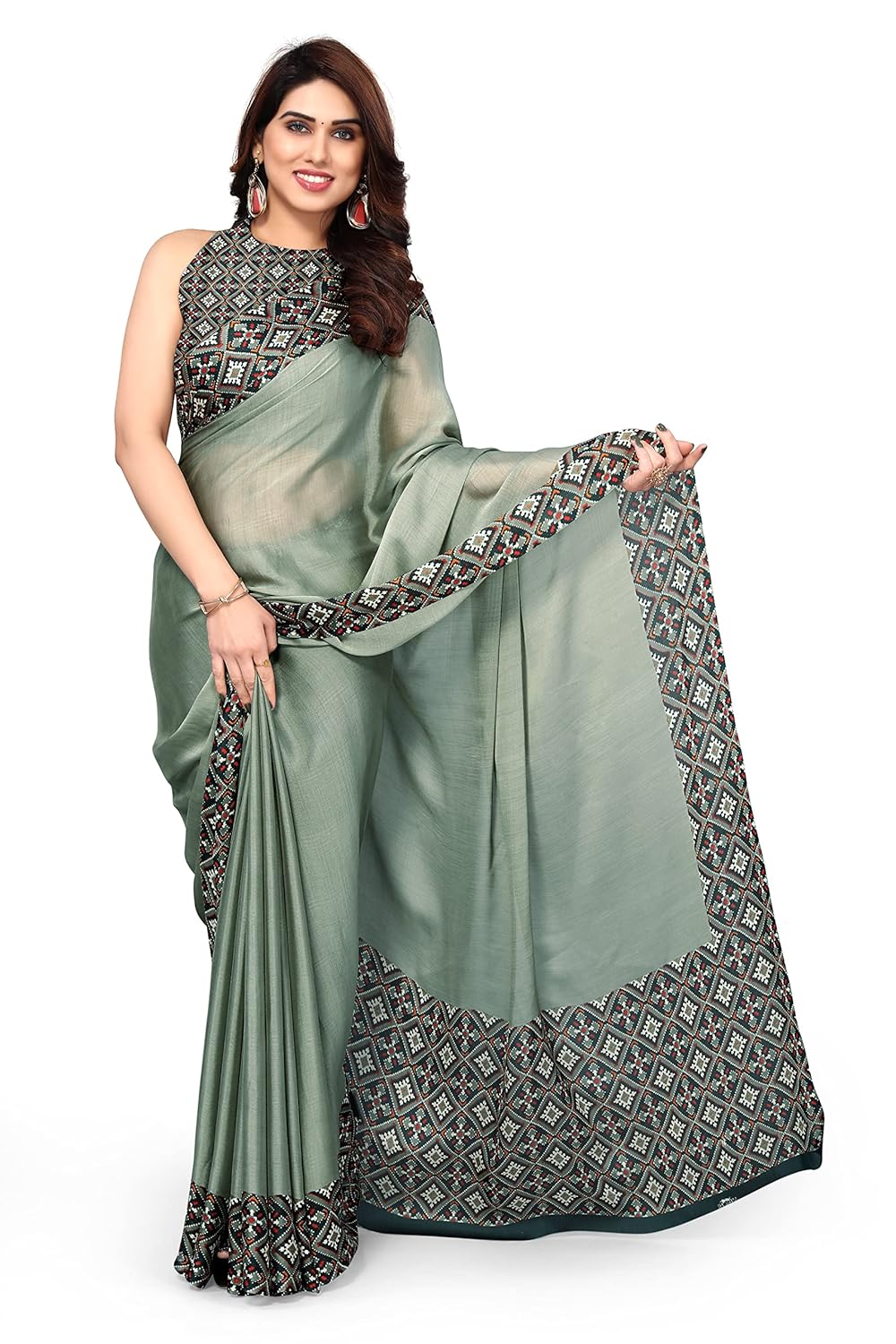 Printed Women's Saree with Blouse Piece