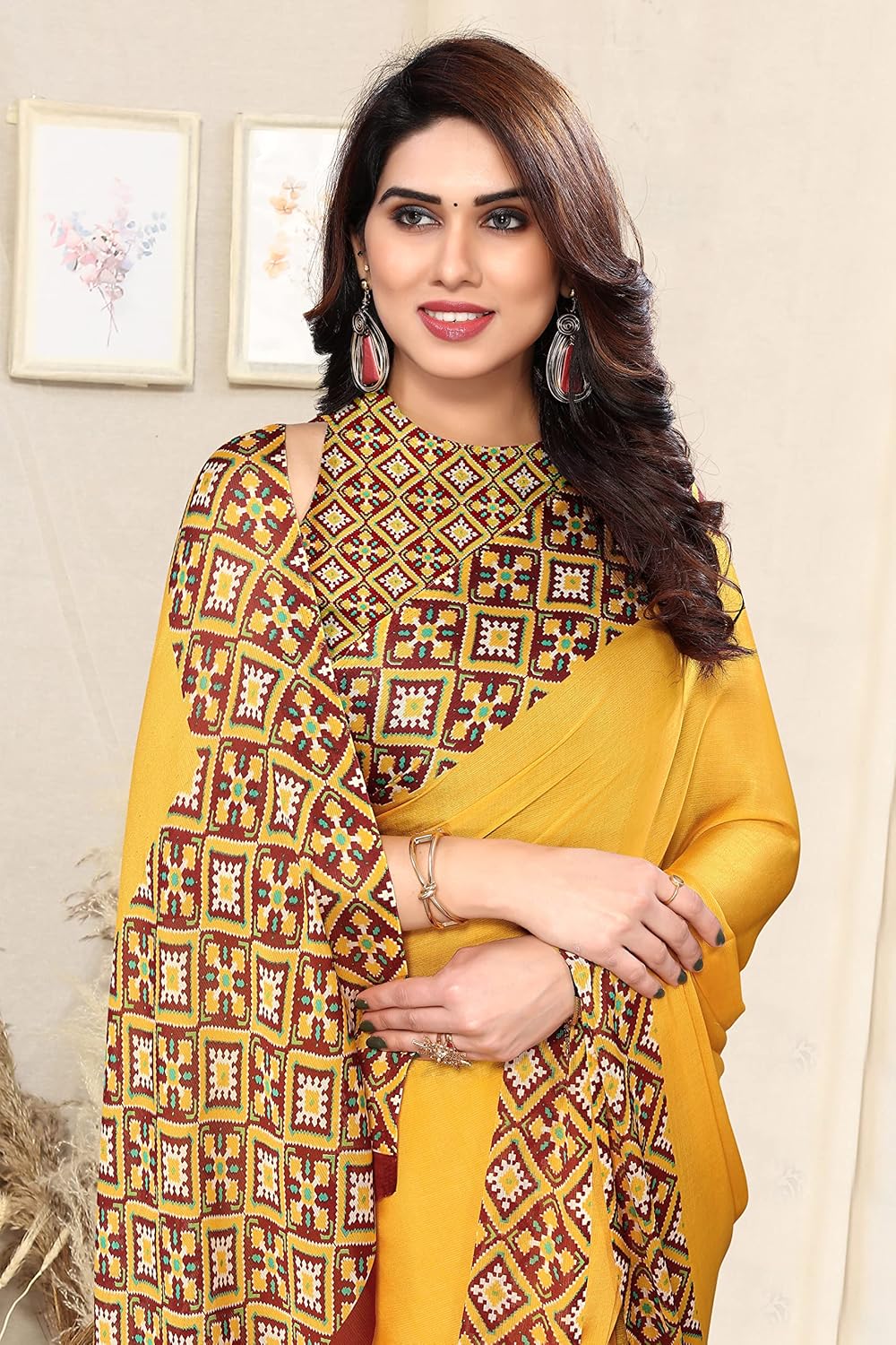 Printed Women's Saree with Blouse Piece
