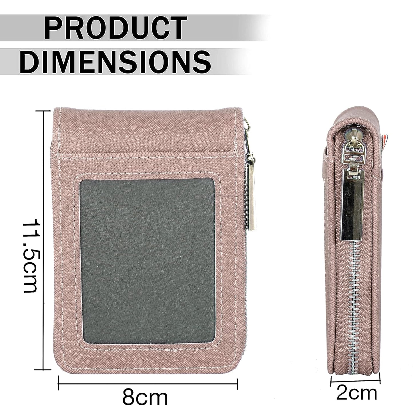 Storite PU Leather 9 Slot Vertical Credit Debit Card