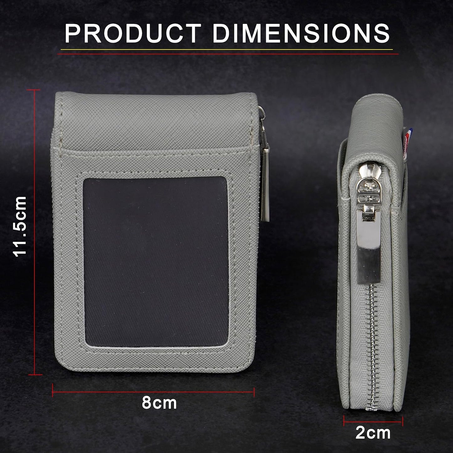 Storite PU Leather 9 Slot Vertical Credit Debit Card