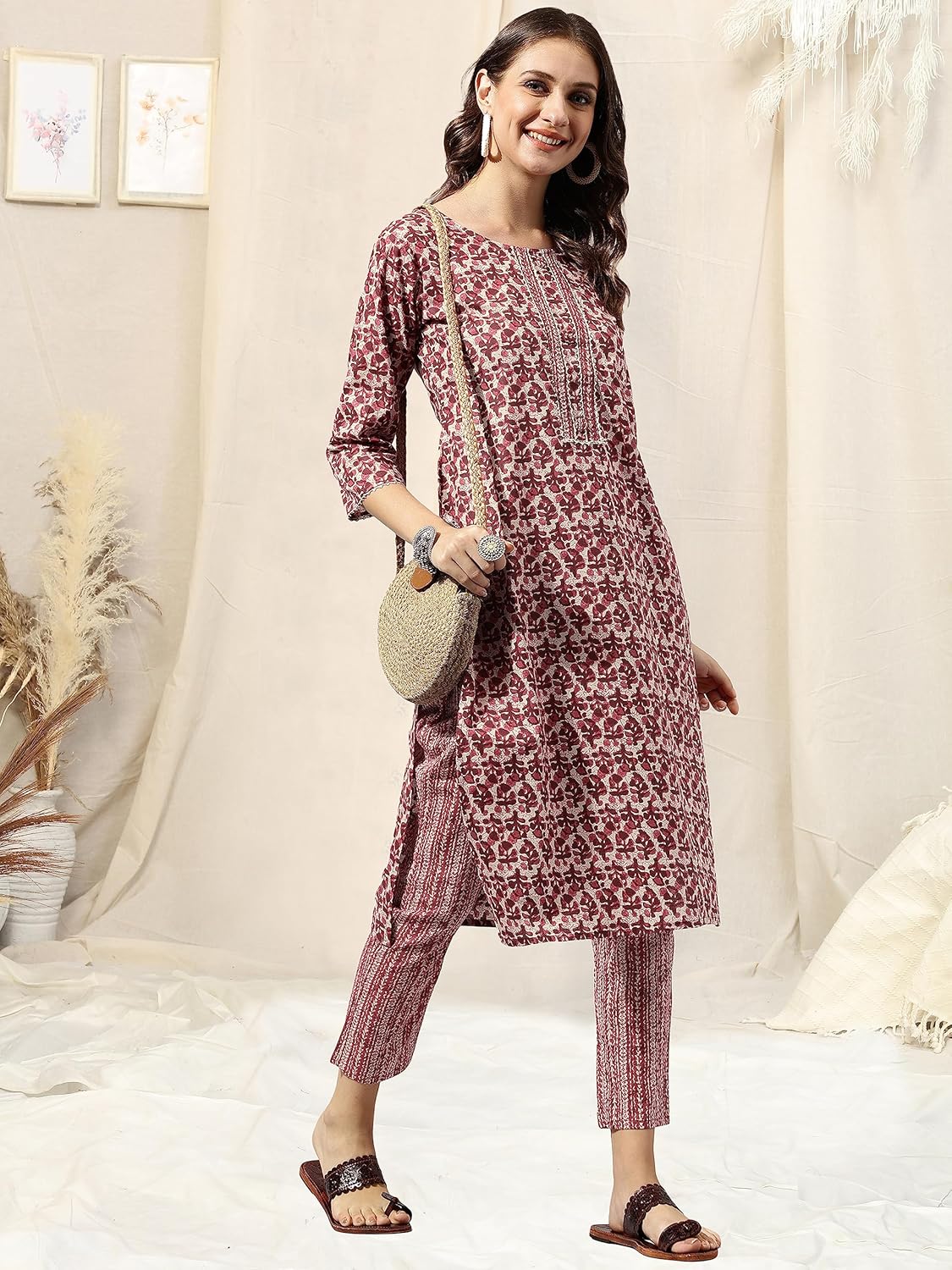 MIRCHI FASHION Women's Cotton Straight Fit Printed