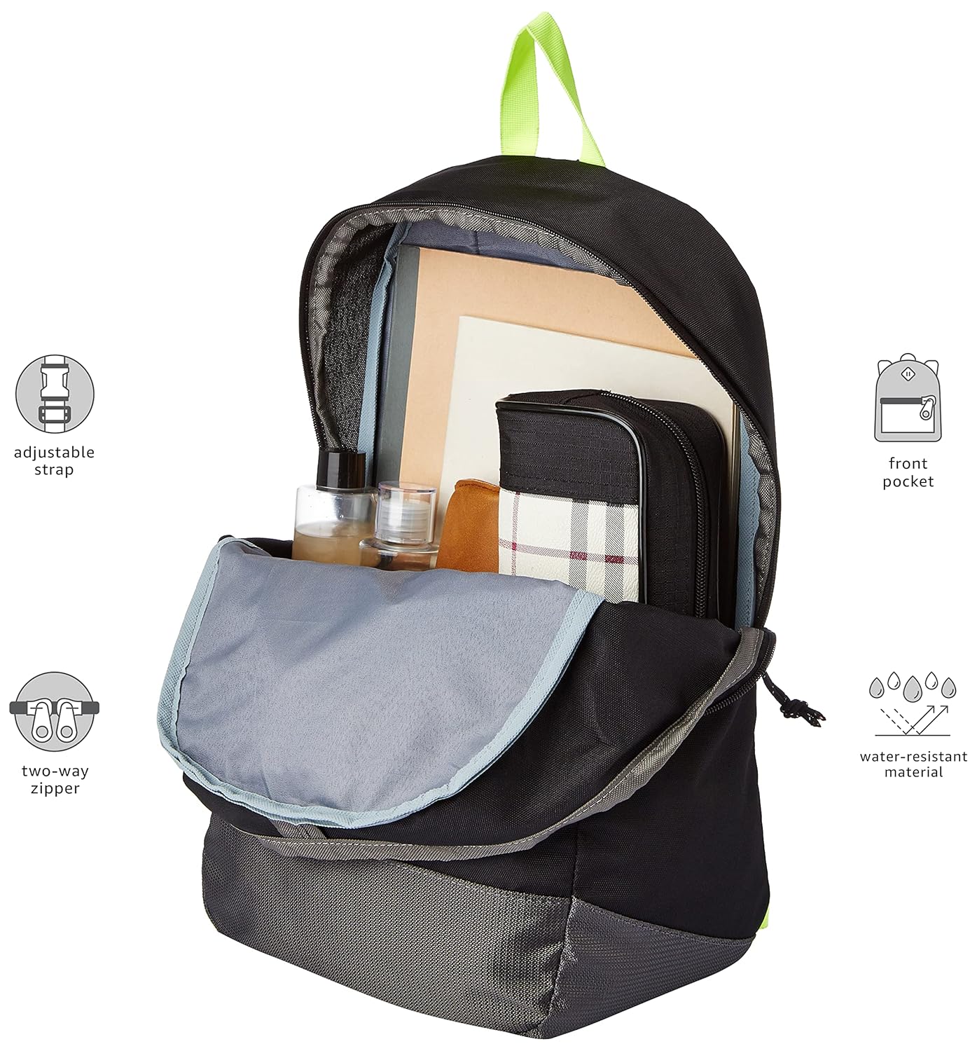 Gear Superior 16 Ltrs Black Grey Casual - alphahostel.in