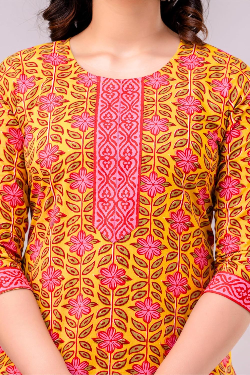 Vnyashri Cotton Straight Kurta for Women