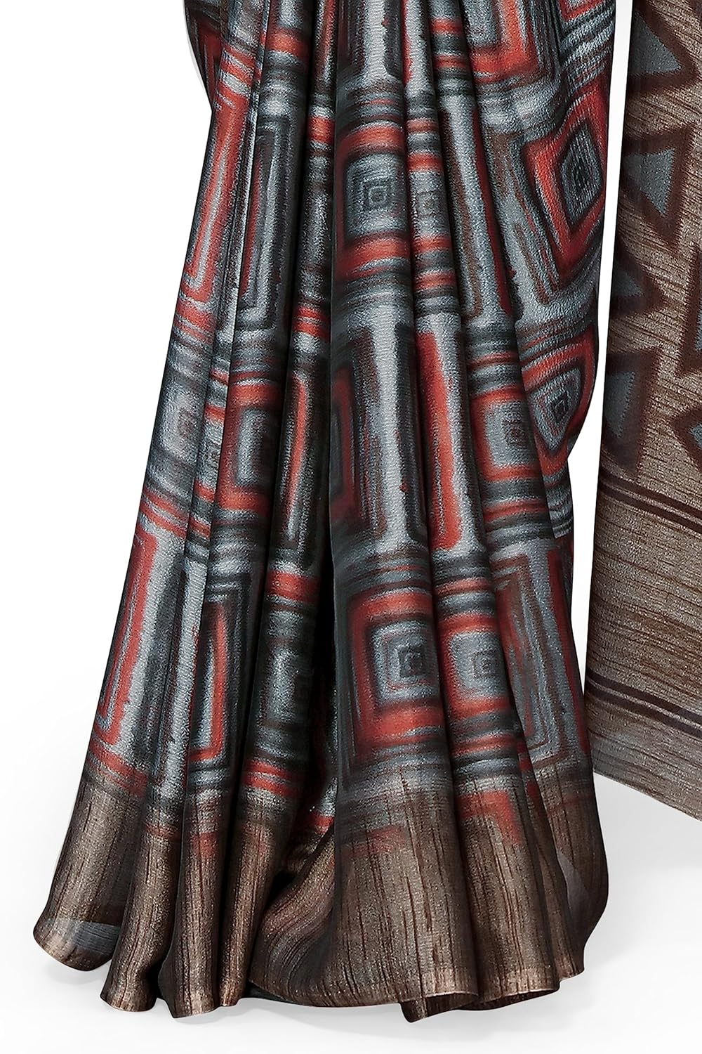Women's Chiffon Printed Saree with BlousePiece