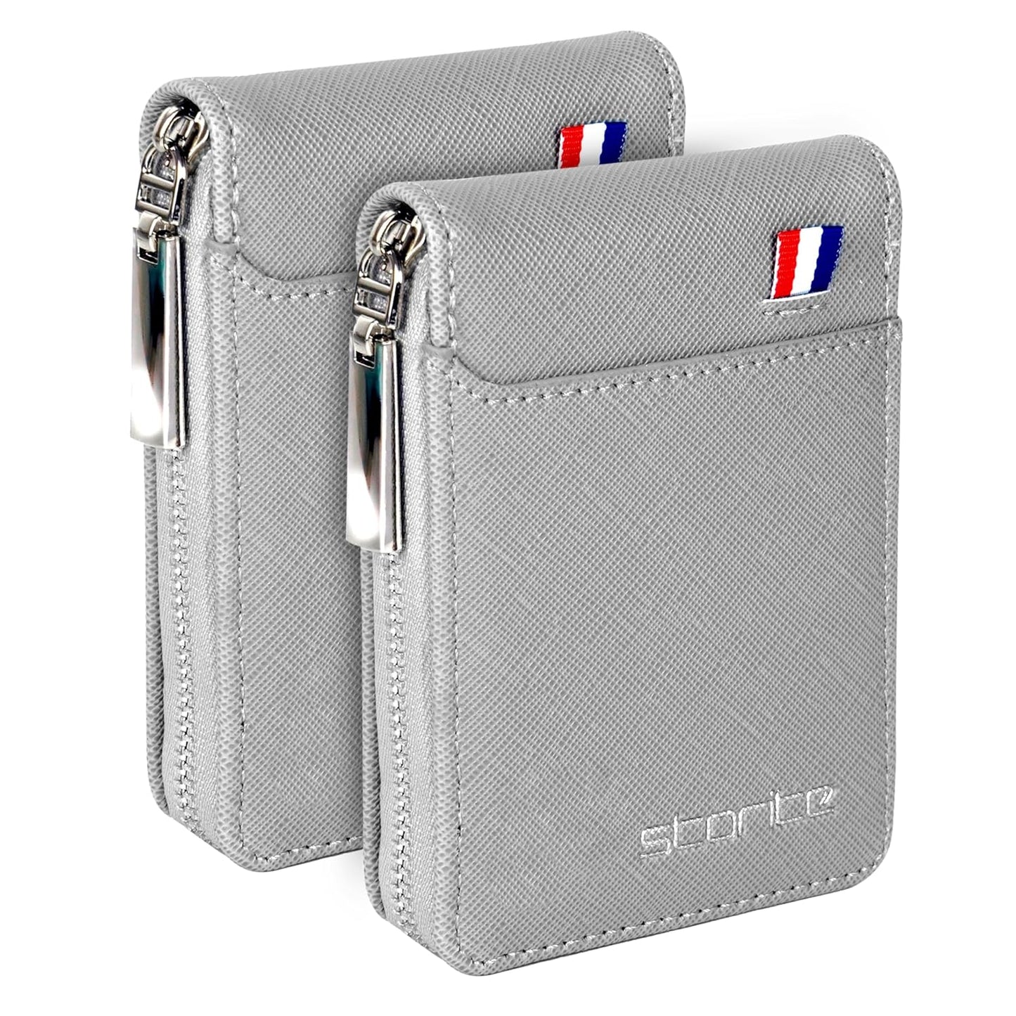 Storite PU Leather 9 Slot Vertical Credit Debit Card