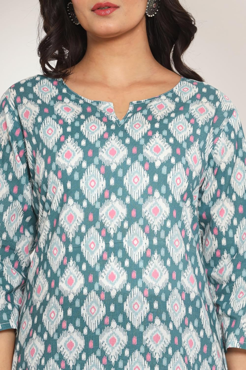 COTTBELLE Women's Wear Printed Cotton Short Kurta