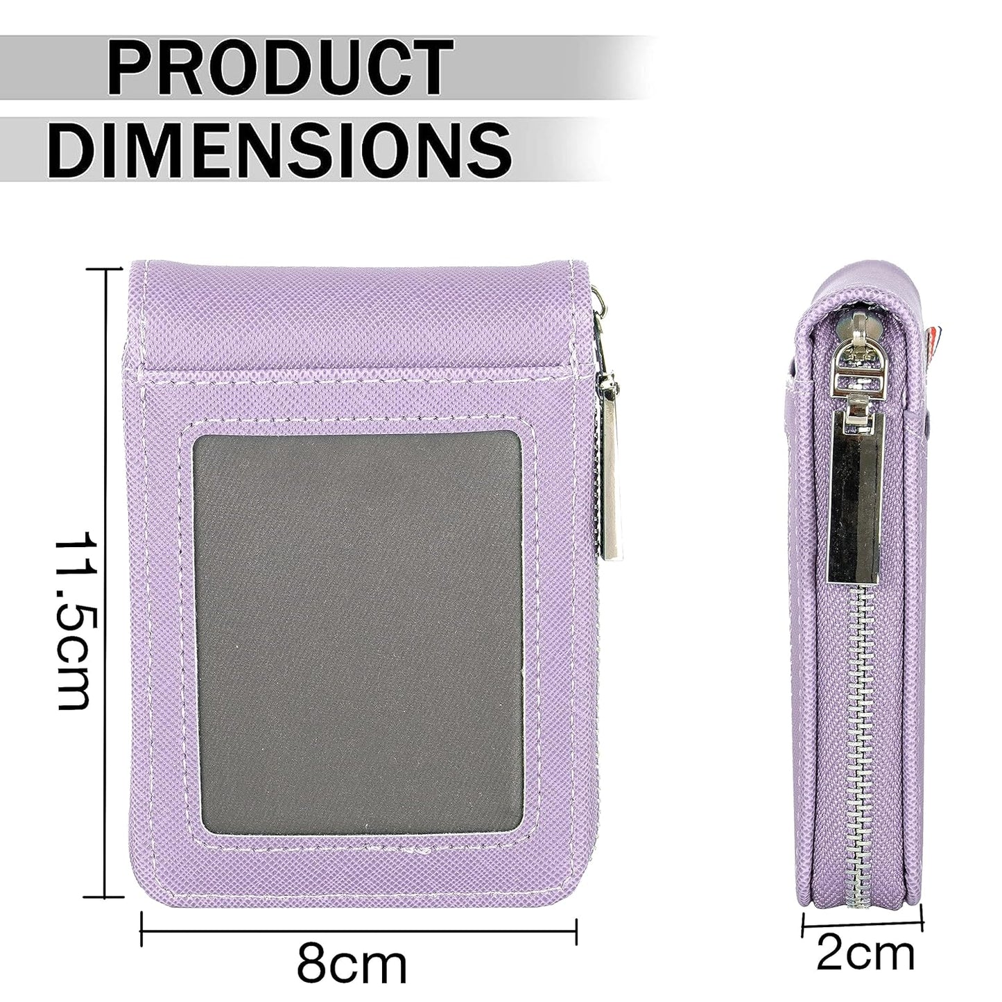 Storite PU Leather 9 Slot Vertical Credit Debit Card