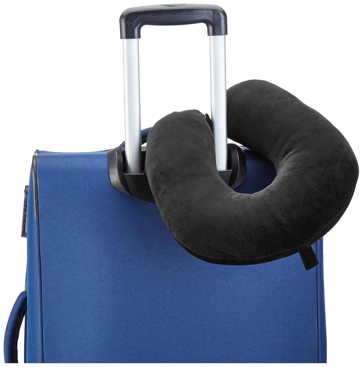 amazon basics Travel Neck Pillow | Soft Velvet Fabric