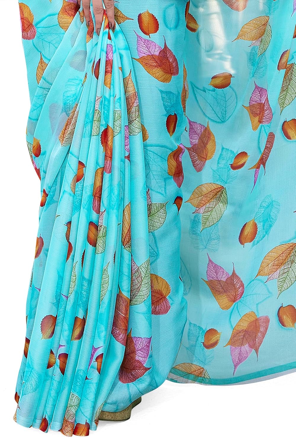 FASHION Floral Printed Saree with Blouse Piece