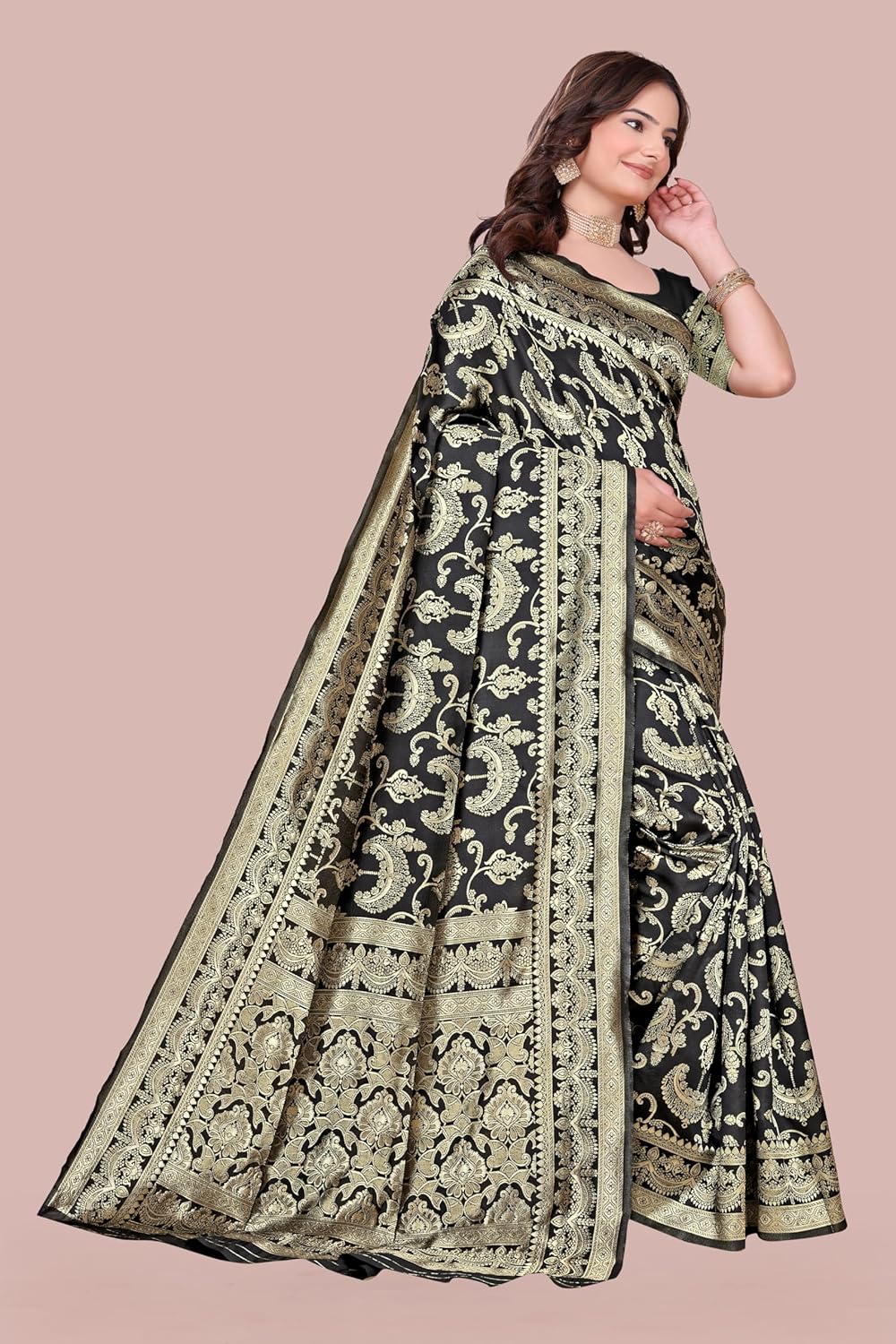 Women's Banarasi Saree Pure Kanjivaram Style Silk Saree