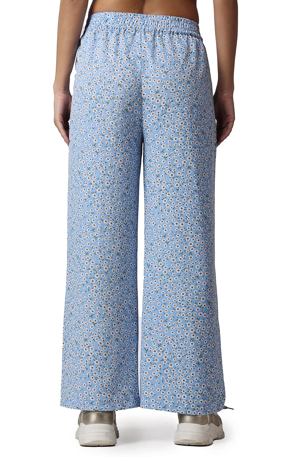 POPWINGS Casual Floral Printed Loose Fit Trousers