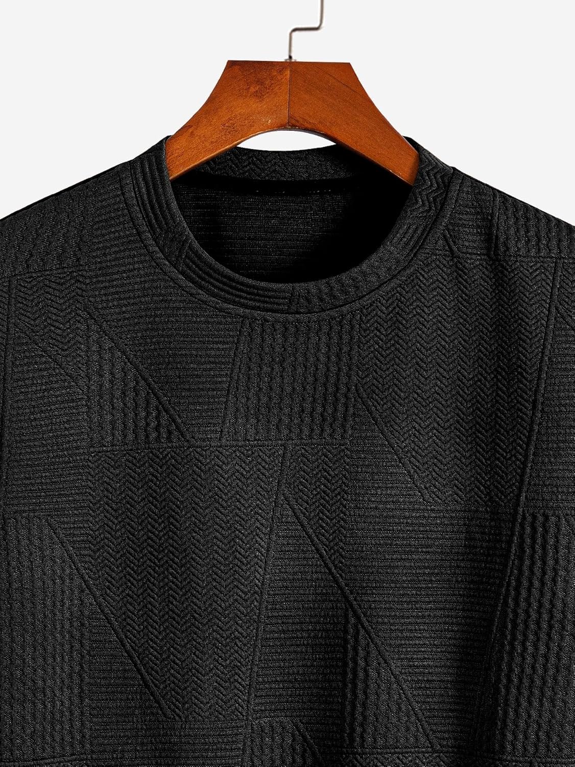 GRECIILOOKS T Shirt for Men Cotton | Textured Oversized