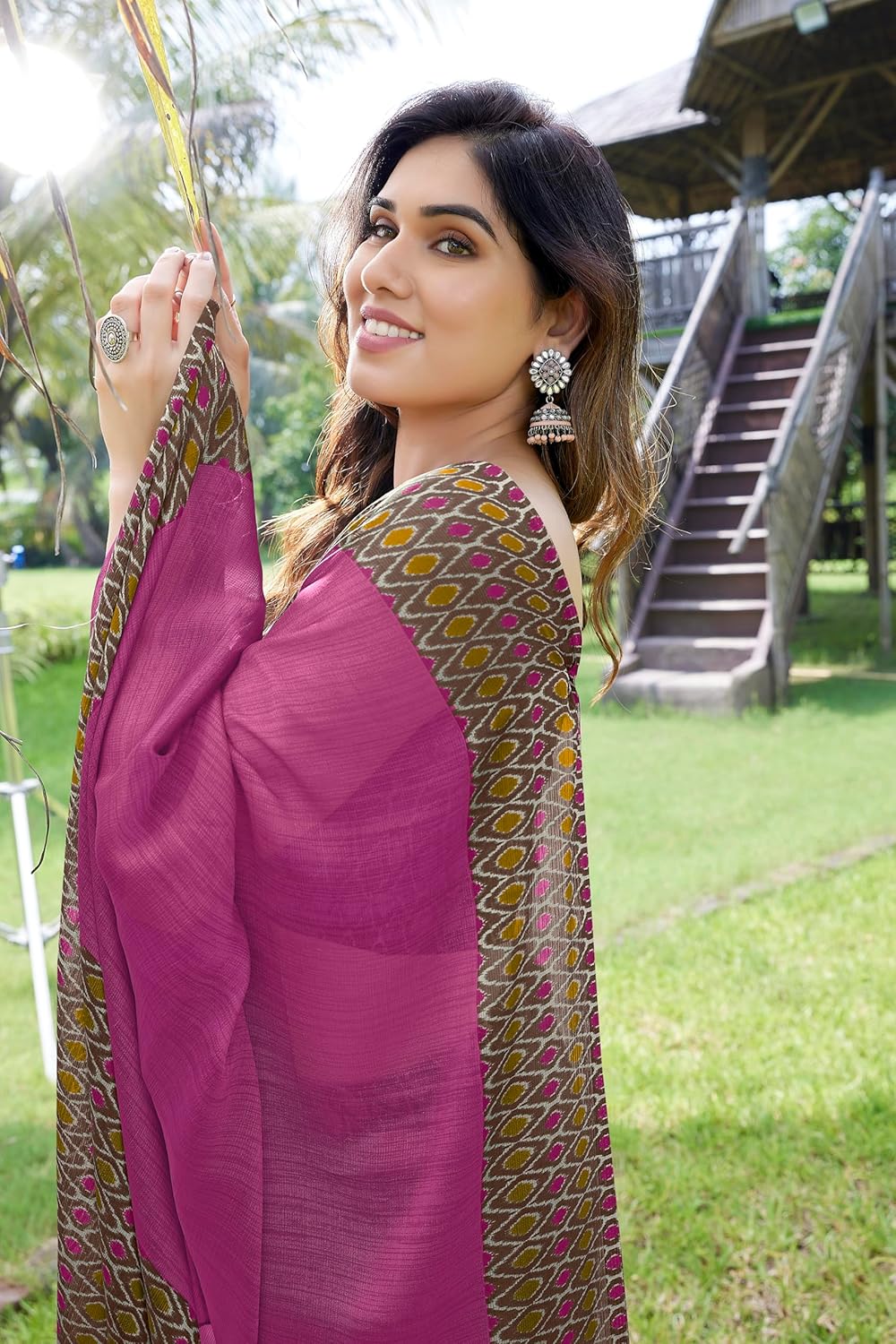 Printed Women's Saree with Blouse Piece