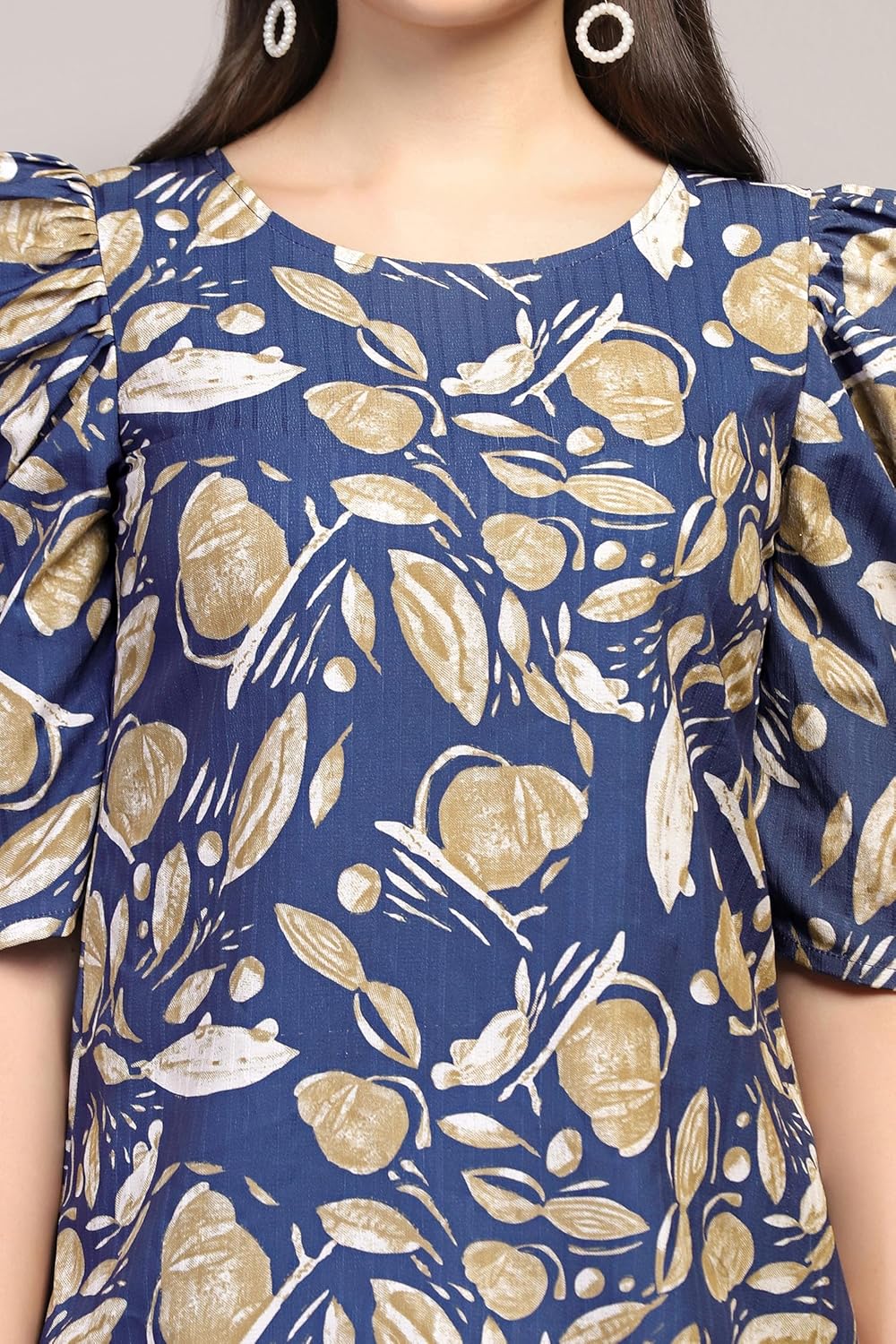 Fashion Dream Woman's Cotton Blend Abstract Printed Regular Fit Top - Casual Stylish Top for Women