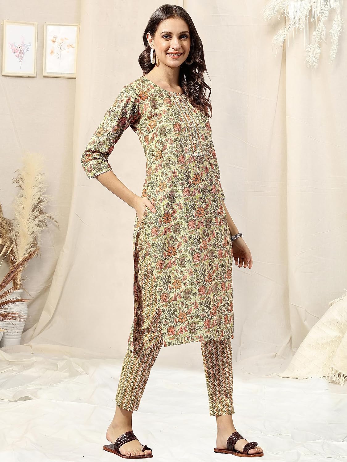 MIRCHI FASHION Women's Cotton Straight Fit Printed