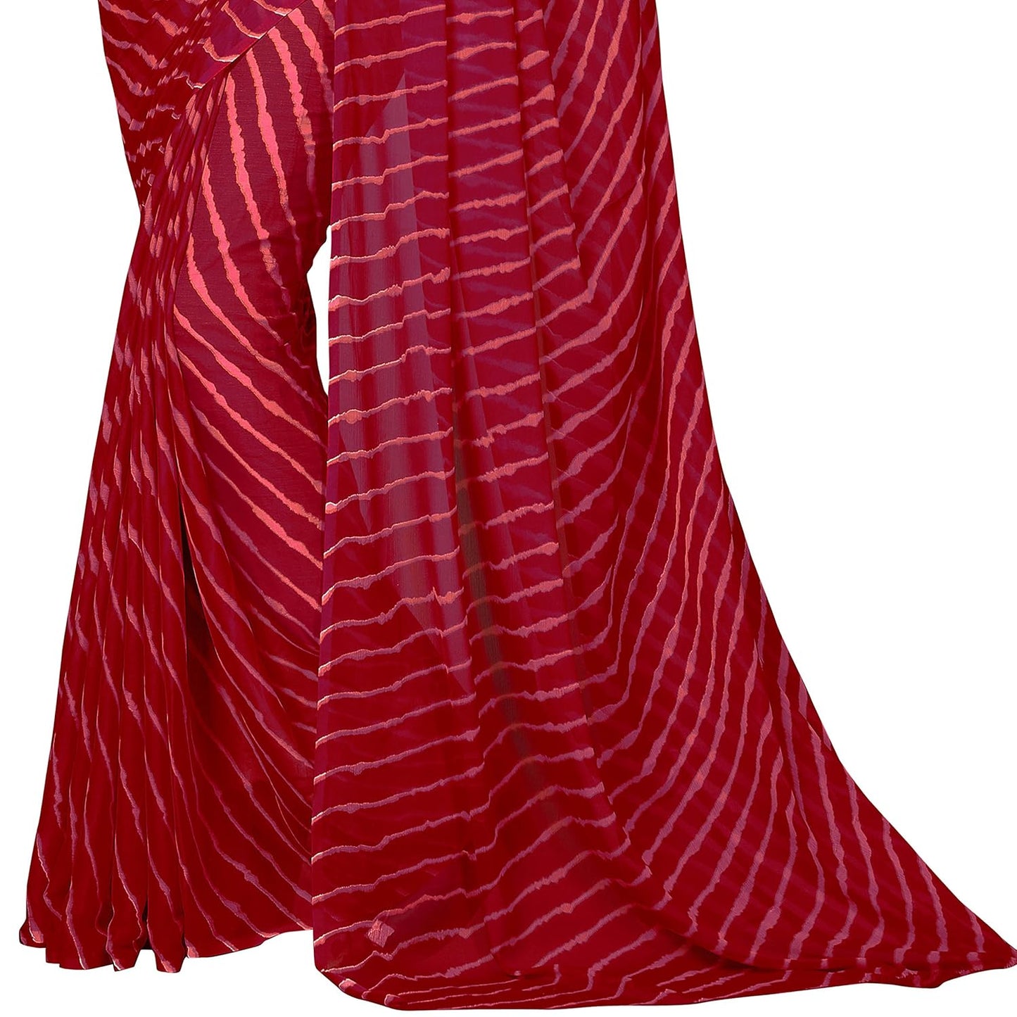 Women's Chiffon Saree without Blouse Piece