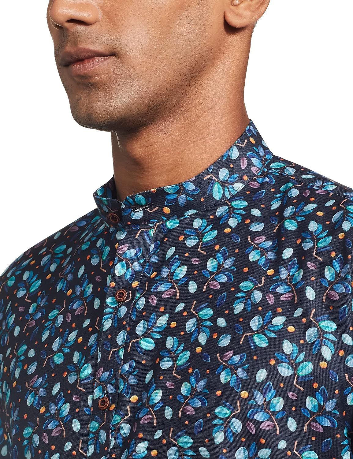 Luxrio Kurta for Men Cotton Blend Long Printed Straight Fit