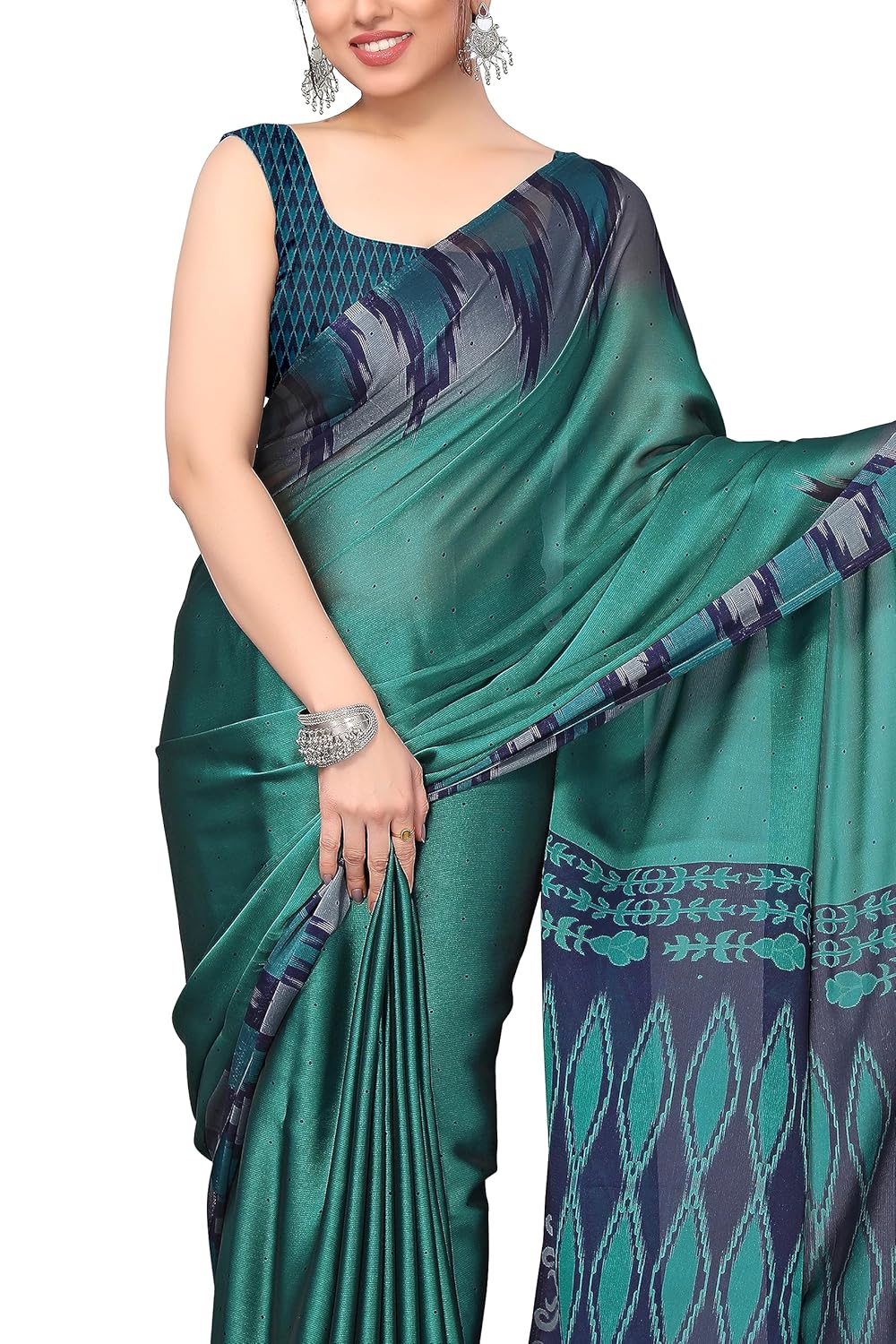 Printed Women's Saree with Blouse Piece