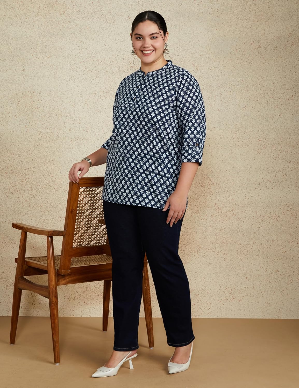 Myx Women's Cotton Regular Fit Casual Kurti