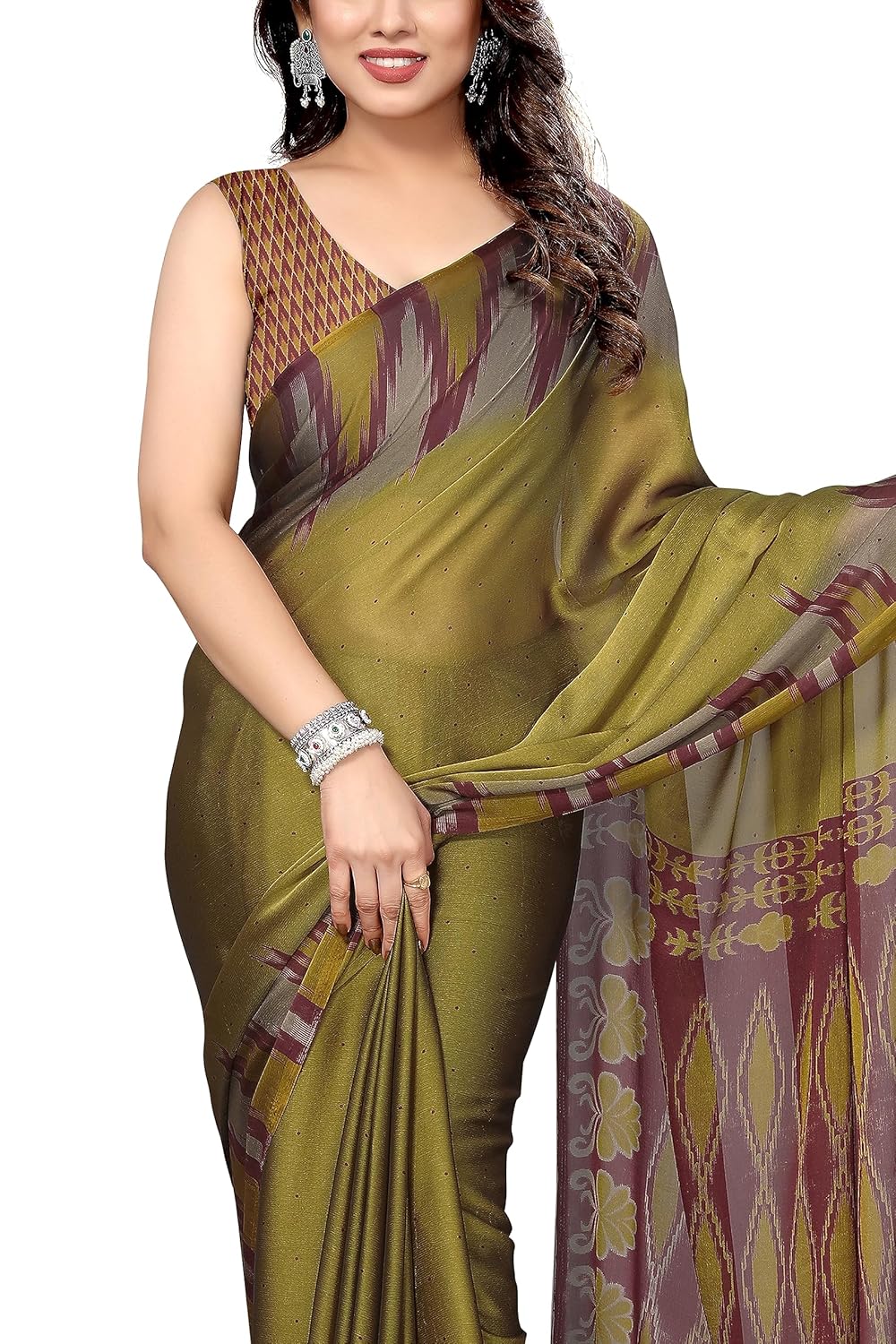 Printed Women's Saree with Blouse Piece
