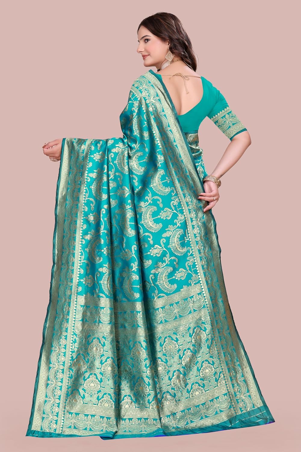 Women's Banarasi Saree Pure Kanjivaram Style Silk Saree